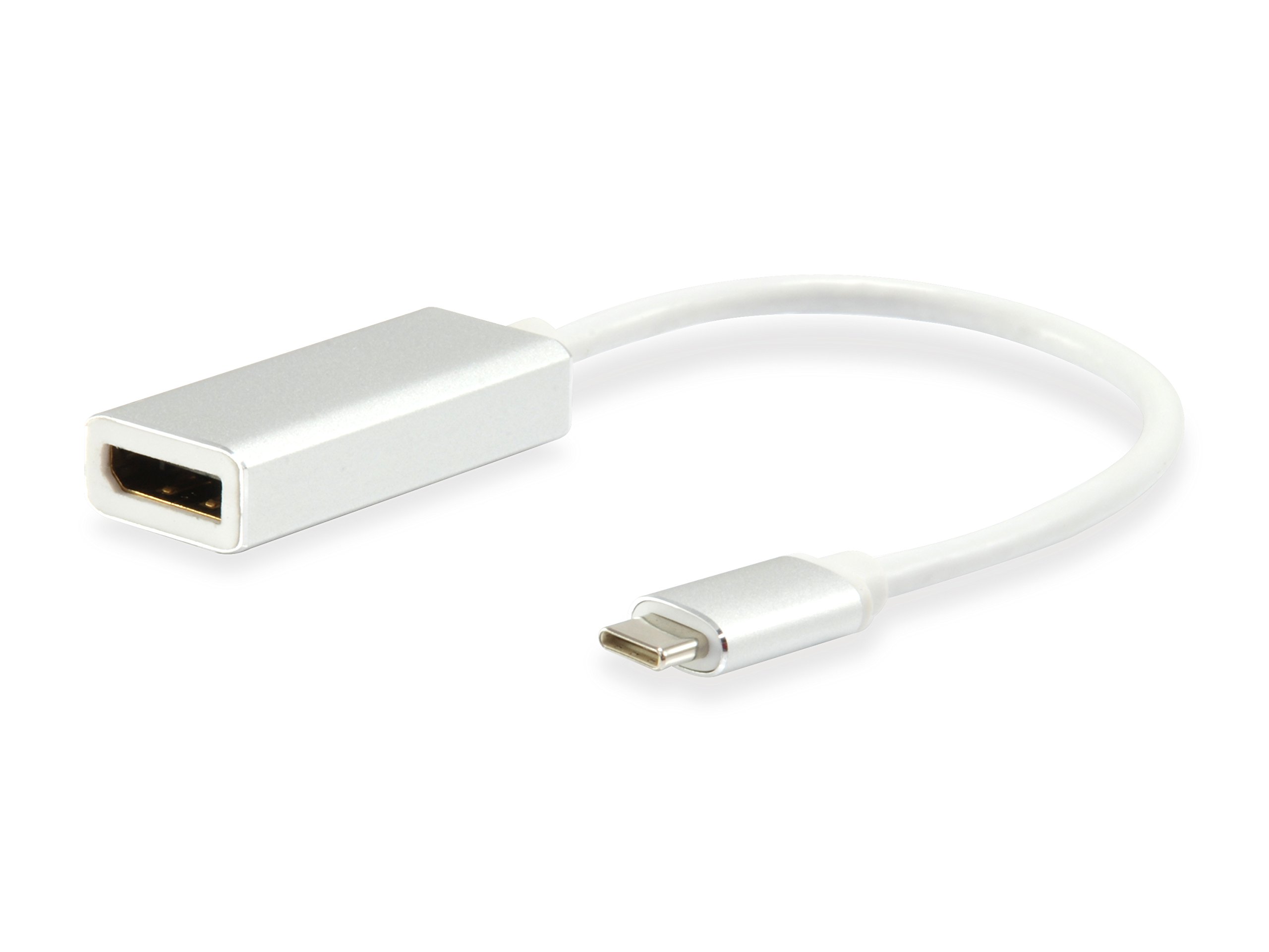 equip 133458 USB Type C DisplayPort White Cable Interface/Gender Adapter – CABLE INTERFACE/Gender Adapter (USB Type C, DisplayPort, Male/Female, 0.15 m, White)