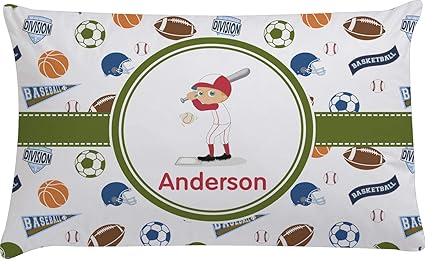 Amazon Com Rnk Shops Sports Pillow Case Toddler Personalized