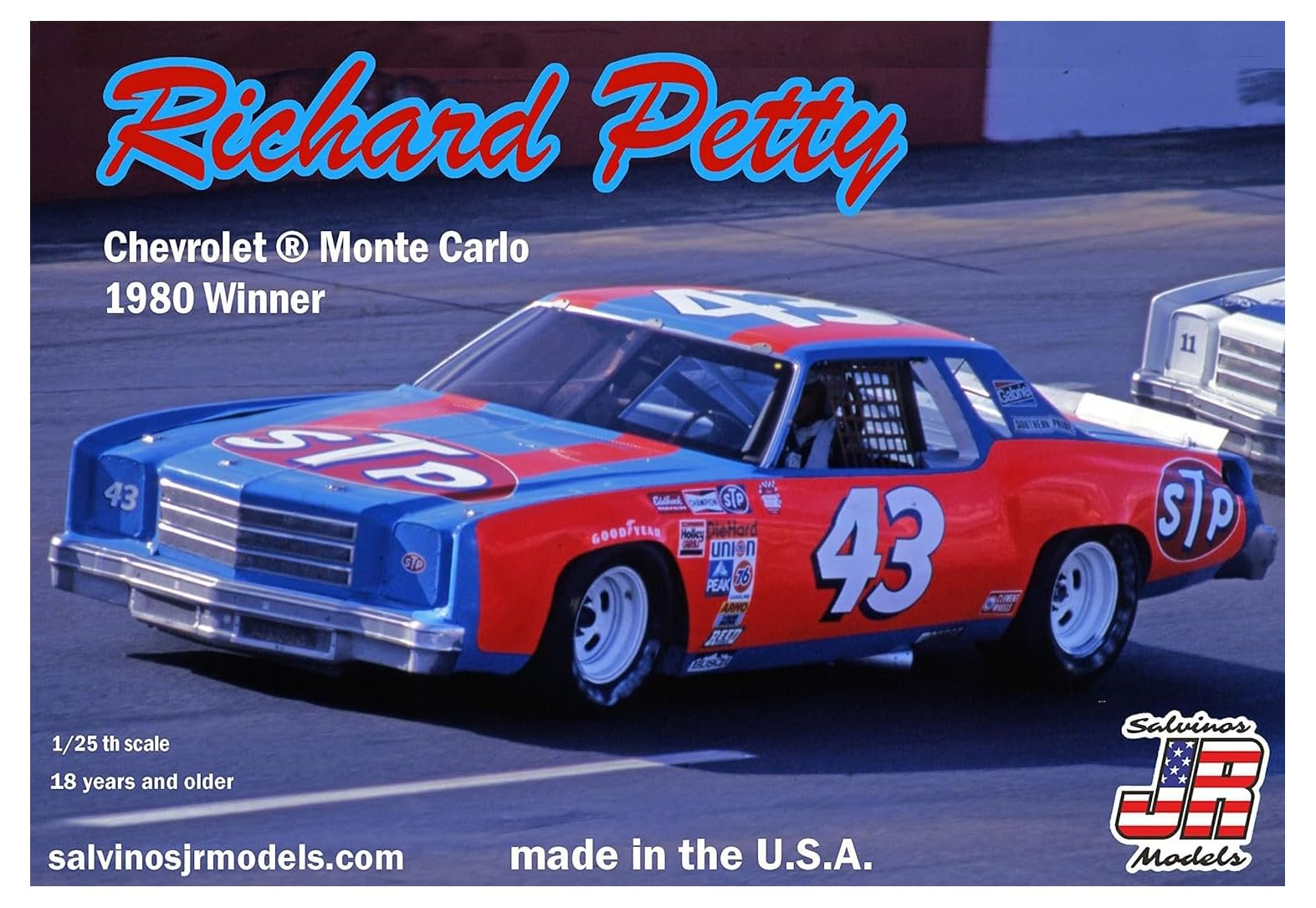 Salvinos Jr Richard Petty Chevrolet Monte Carlo 1980 Race Winner Plastic Model Kit