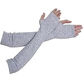 Tongcloud Arm Warmers Winter Fingerless Long Gloves for Women for Women with Thumb Hole