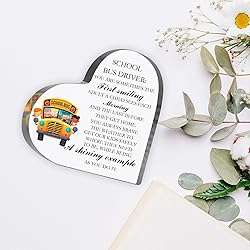 School Bus Driver Gifts, Thank You Gifts Acrylic