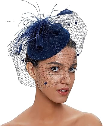 pillbox hat with veil uk