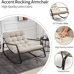 WQSLHX Outdoor Patio Rocking Chairs Set of