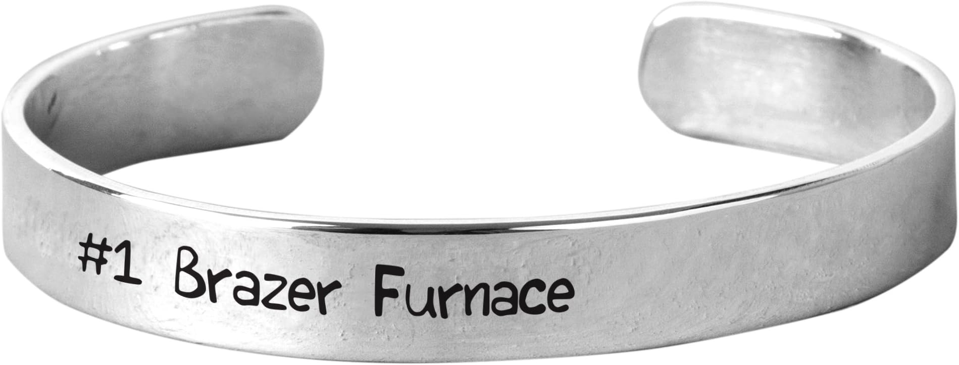 NanaTheNoodle #1 Brazer Furnace - Unisex Hand-Stamped Aluminium Bracelet