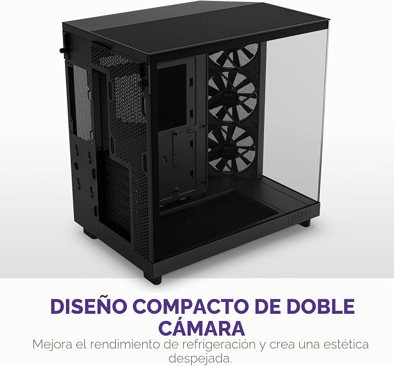 H6 Flow - Compact ATX Dual Camera PC Case - Preto