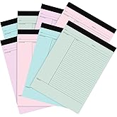 PerKoop 8 Pcs Writing Note Pads Notes System 8.5 x 11 Inches College Ruled Legal Pads Lined Paper Notebooks for Office School Teacher Students College Business, 45 Sheets Per Pad (Multicolor)
