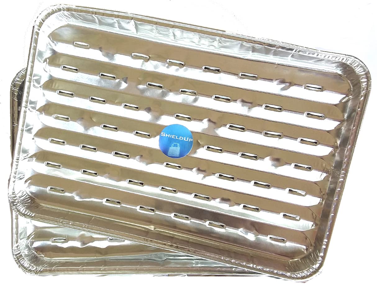 ShieldUp Alluminium Foil BBQ Grill Trays | Pack of 2