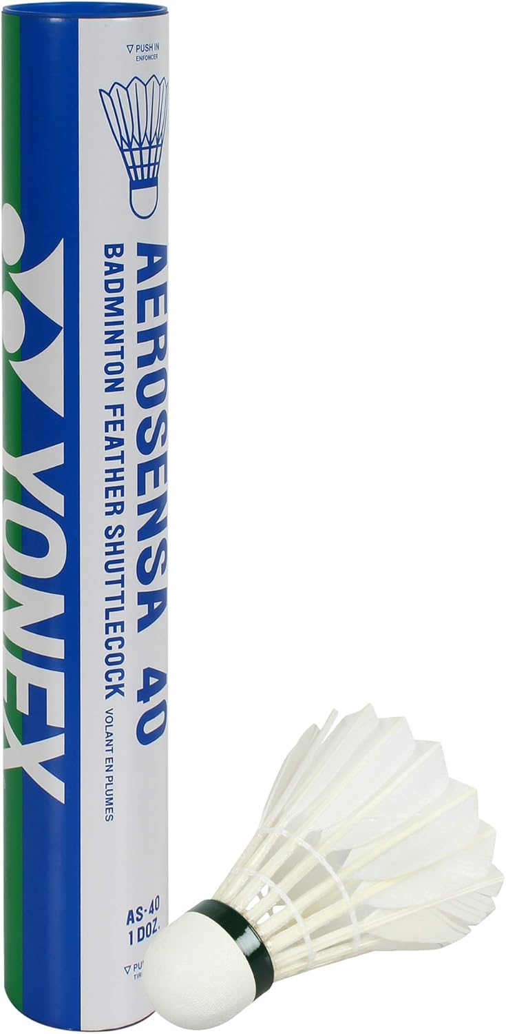 YONEX AEROSENSA 40 Championship Tournament, White, 1 Dozen, 1 Tube, 3 (AS403) : Sports & Outdoors