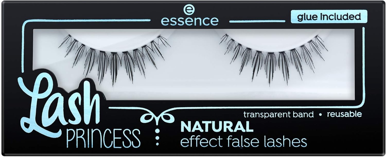 essence cosmetics Lash Princess NATURAL effect false lashes + glue, Black