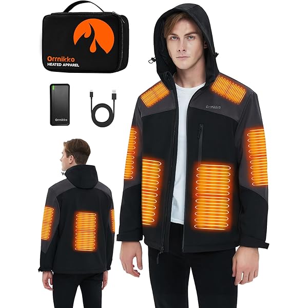 洋書 Electric jacket Amazon.com: YHQ Heated Jacket with 12V 20000mAh Battery Pack