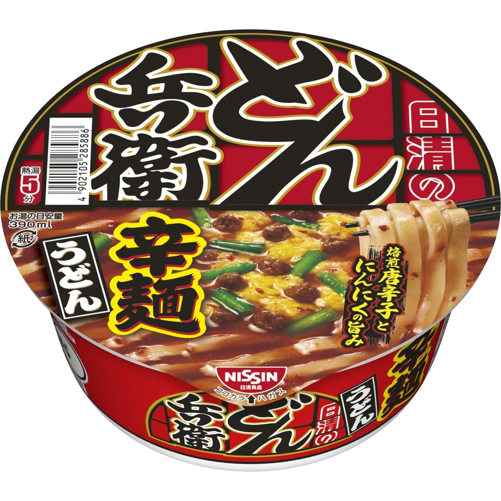 日清食品 どん兵衛辛麺焙煎唐辛子とにんにくの旨みの商品画像