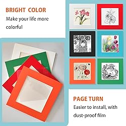 YIYINOE 4x4 Picture Frame Set of 12,Paper Photos
