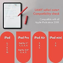 LAMY Safari Note+ red iPad Pen - Stylus Pen with