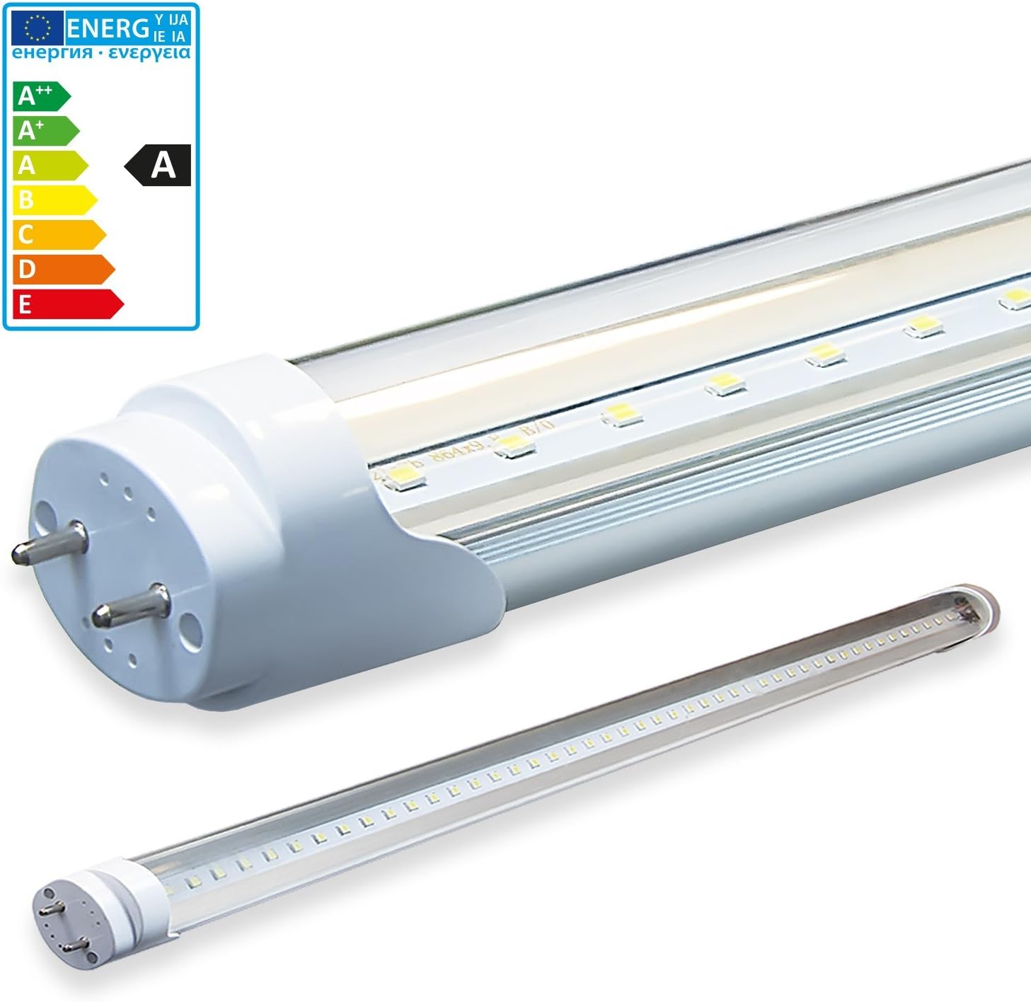 LEDVero 1x SMD LED Tube/Tube Fluorescent Tube T8 G13 Transparent Cover