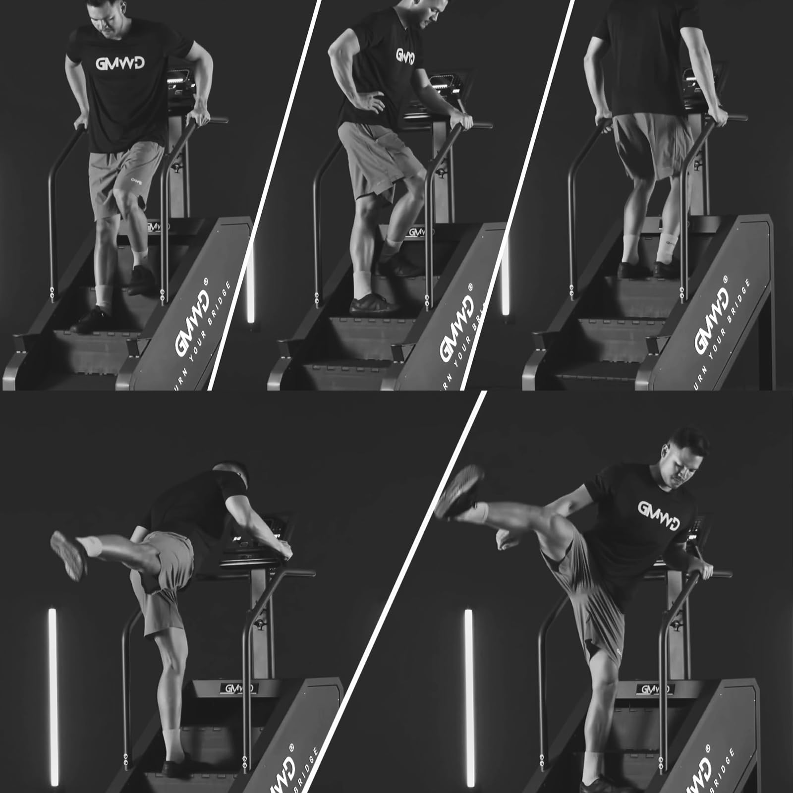 GMWD Stair Stepper Machine, Commercial Grade Stair Climber with LED Display, Stair Machine for Cardio, 15 Resistance Levels, 24-164 Steps/Min, Exercise Machine for Home