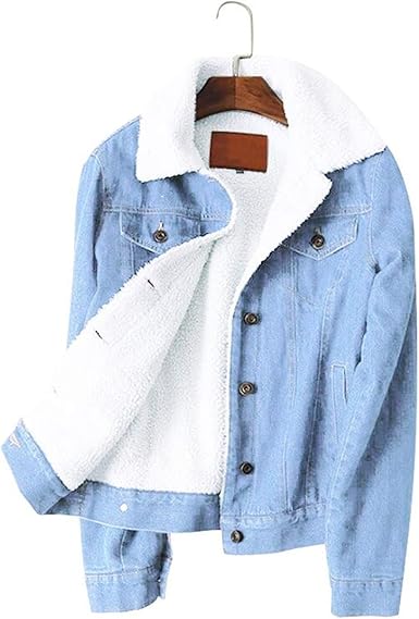 denim jacket with lambswool