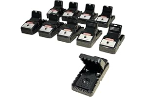 Mouse Traps that Work – 10 Pack Mouse Trap - Ez Set Mice Trap – Indoor/Outdoor – Best Re-usable Fast Kill Snap Traps – Very E