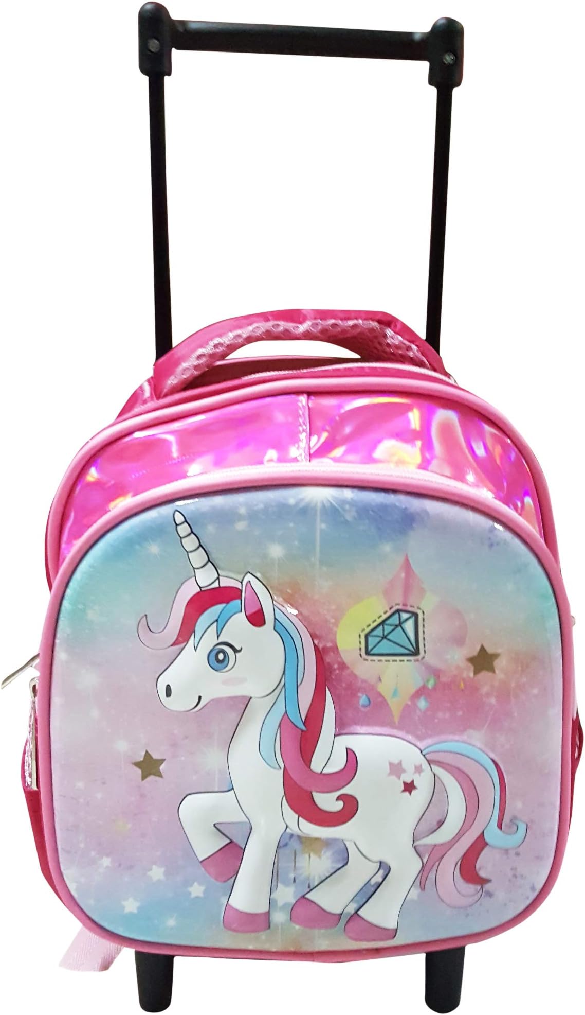School Bag with Trolley Polyester for Boys 17" (Pattern 6)