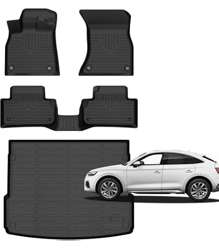 Rubberen Vloermatten Voor Audi Q5 8R I (2008-2017) – 2-delig, Precies Passend En Antislip