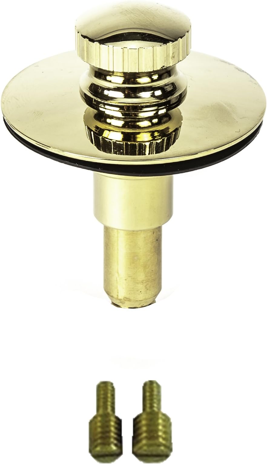 Universal Lift n Lock (Push Pull) Bath Tub/Bathtub Drain Stopper includes 3/8" and 5/16" Fittings