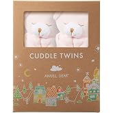 Angel Dear Cuddle Twins Blankie, Pink Bear