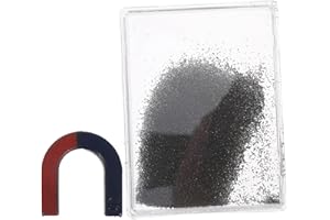 BUGUUYO Magnetic Field Iron Filings for Science Experiments Portable Physics Teaching Instrument with Iron Powder Educational
