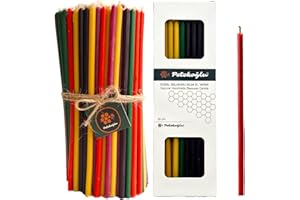 Petekoğlu (40 Pieces 5 Colors) Beeswax Candle Wish Candle Natural Honeycomb Thin Long Party Ritual Birthday Candle Beeswax Ca