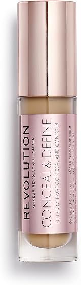 Revolution Conceal & Define Concealer C10.5 4g Lightweight Full Coverage Matte