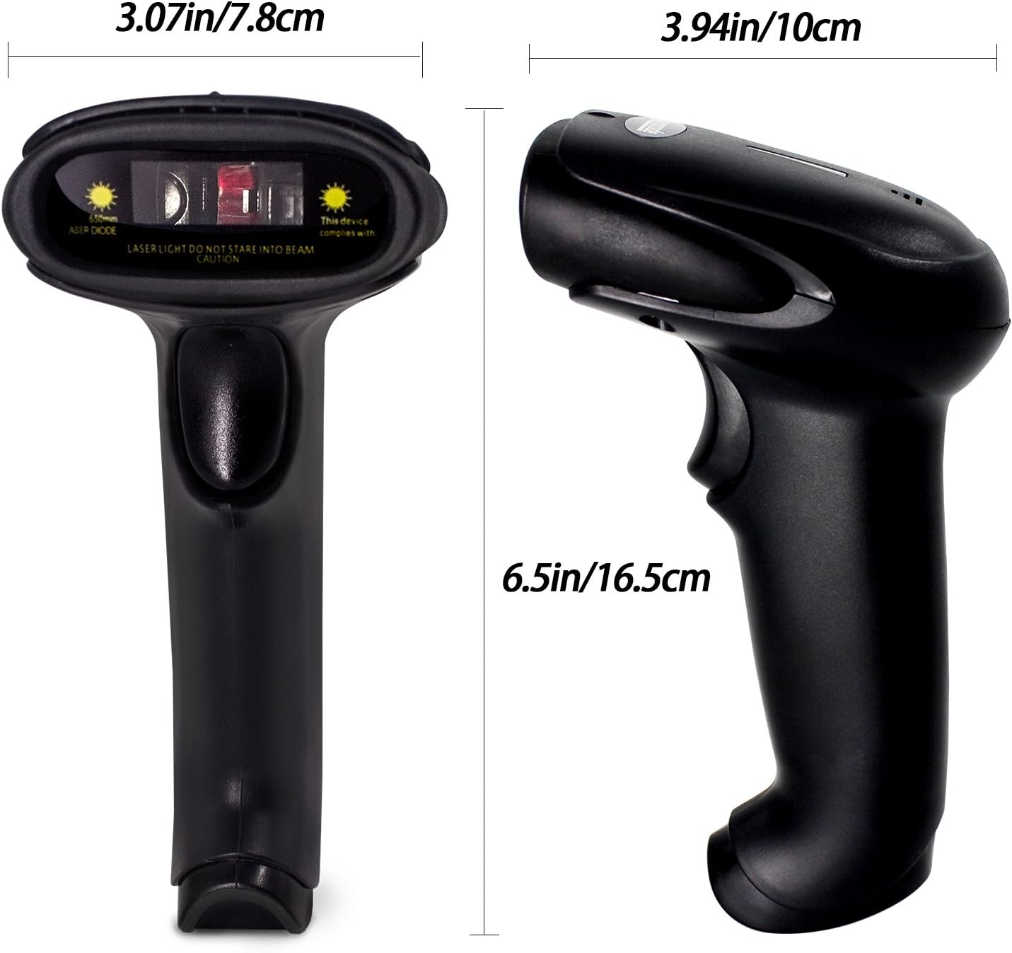 Barcode Reader Scanner,Alacrity Laser Wired USB Handheld Barcode Reader ...