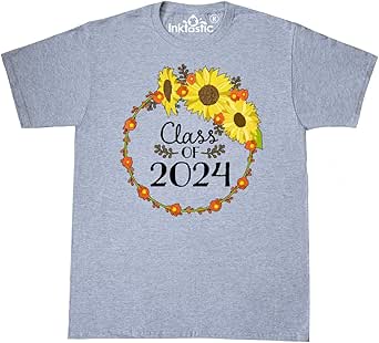 Amazon.com: inktastic Class of 2024 Sunflower Wreath T-Shirt: Clothing