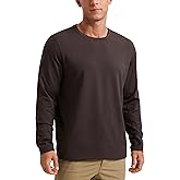 CRZ YOGA Cloud Jersey Long Sleeve Shirts for Men - Crewneck Breathable Casual Workout T-Shirts Soft Basic Tops