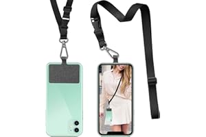 UKON Cell Phone Lanyard with Nylon Patch Detachable Adjustable Crossbody Lanyard Strap