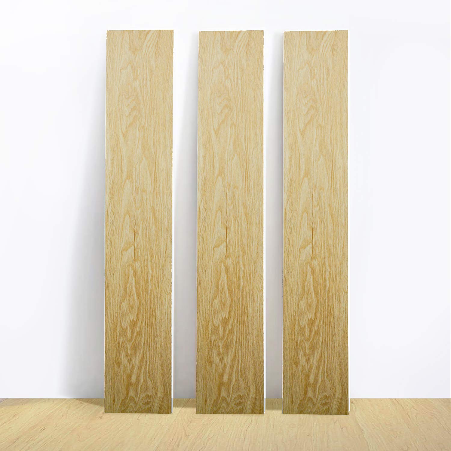 Nisorpa Vinyl Tiles 12 Pack Spc Flooring Planks 48x7 2 Inch Interlocking Floor Tiles Glue Free Vinyl Tile Flooring Laminate 0 2in Thickness For Home Office Bathroom Amazon In Home Improvement