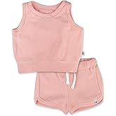 HonestBaby unisex-baby Playwear Outfit Sets Tops and Bottoms 100% Organic Cotton for Baby and Toddler Boys, Unisex