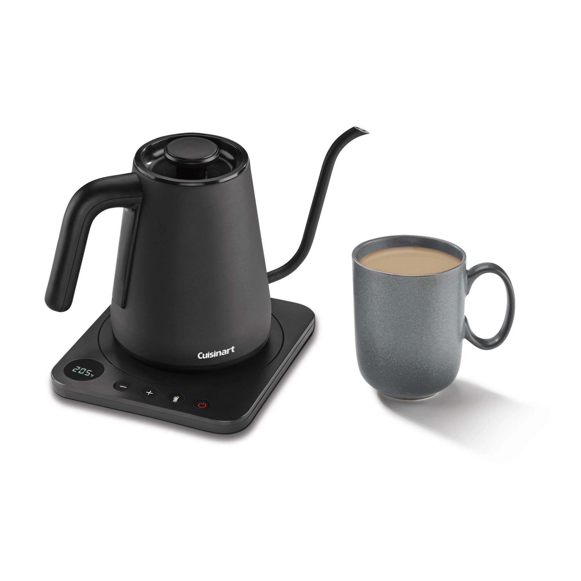 Cuisinart GK-1 Digital Goose Neck Kettle, Precision Gooseneck Spout Designed for Precise Pour Control that Holds 1-Liter, 1200-Watt Allows for Quick Heat Up, Stainless Steel,Black - Image 3