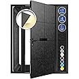 Arrowzoom Soundproof Door Kit PRO - 20pcs Black, High-Density Foam, Self-Adhesive, 40dB Noise Reduction, 12x12x0.78in 1244