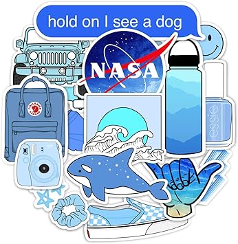 Amazon Com Vsco Blue Cool Trendy Waterproof Vinyl Sticker