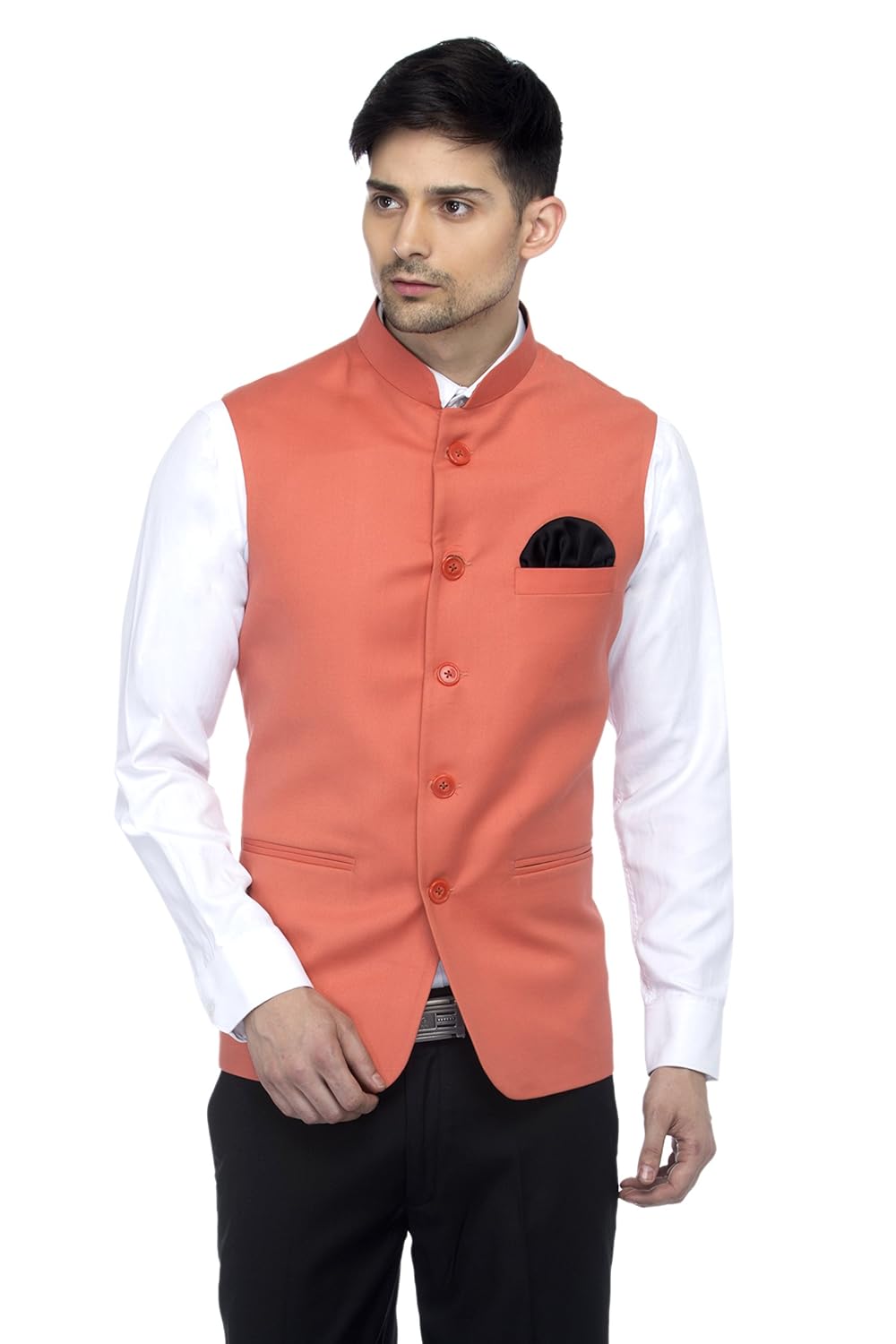 favoroski bandhgala sleeveless modi jackets ethnic men's wear