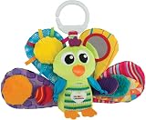 Lamaze Jacques the Peacock Clip On Pram Toy Sensory Baby Toy 0-6 Months
