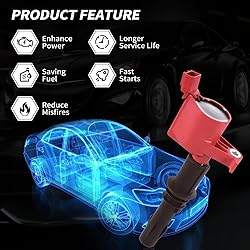 Pindex 8 Pack DG521 Ignition Coil Compatible with