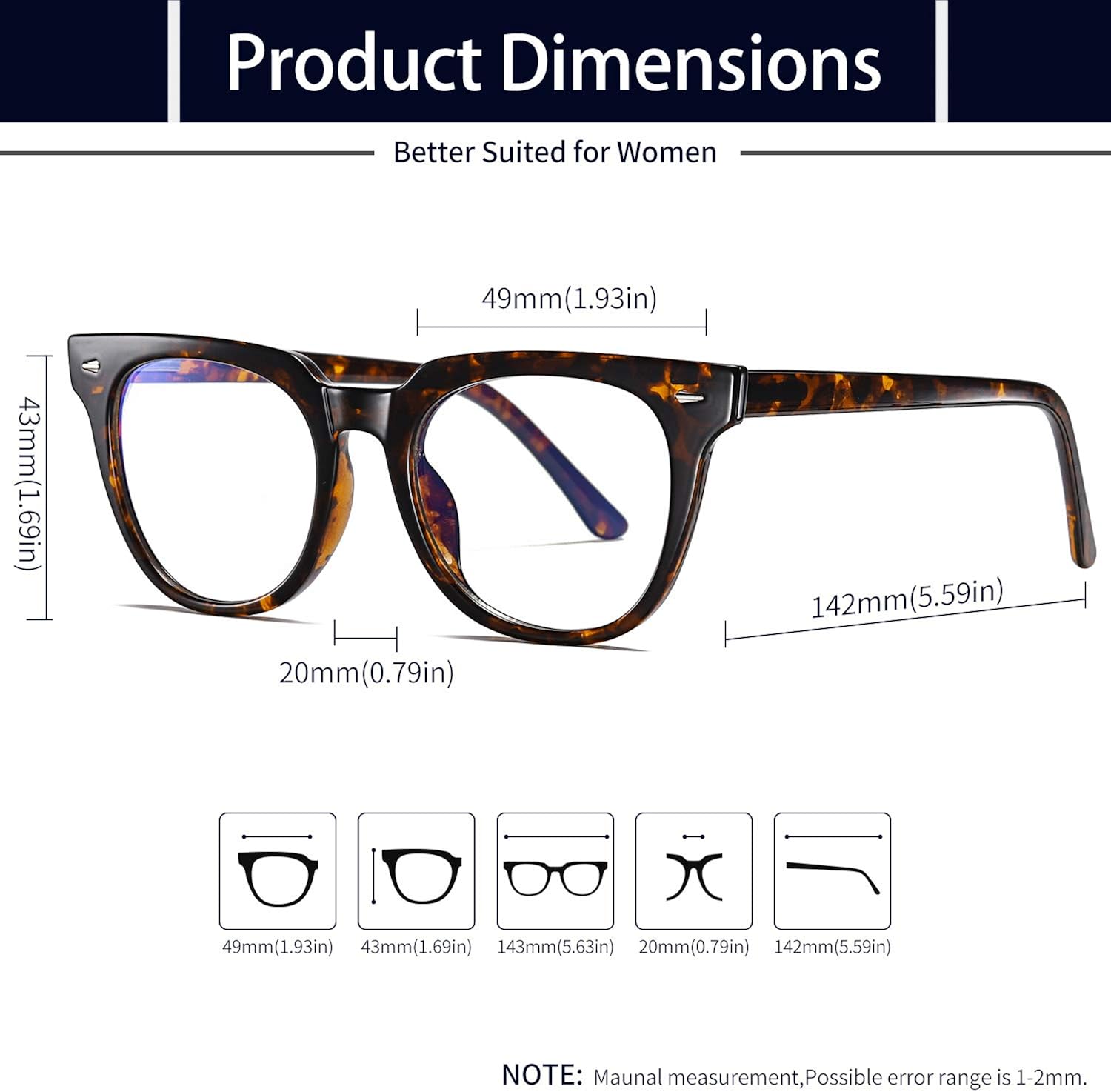 KANASTAL Blue Light Glasses Leopard Womens Brown Blue Light Blocking Glasses Men Bluelight Gaming Migraine Anti Filter Computer Screen - Image 5