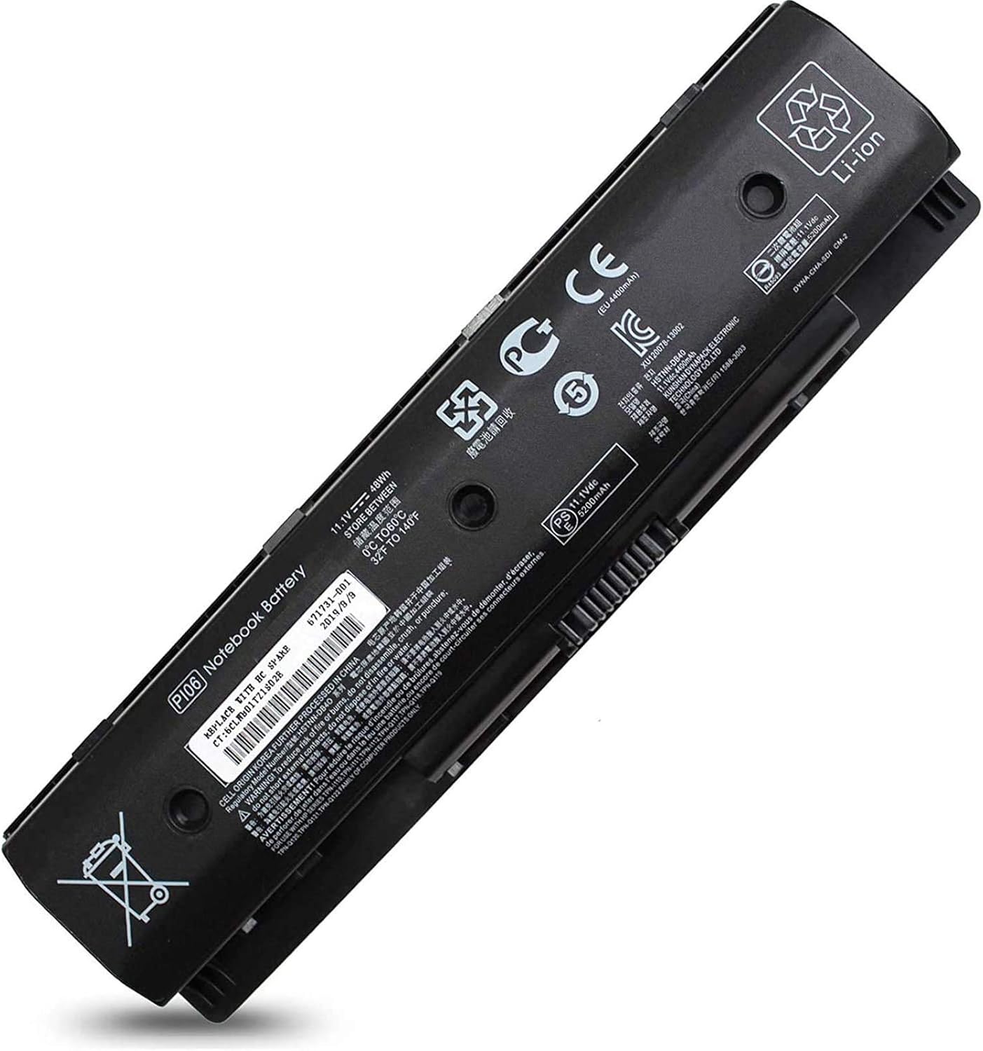 P106 P109 710416-001 710417-001 Battery Compatible with HP Envy,HP Pavilion 17-e119wm 17-e049wm 17-e118dx 17-e117dx 17-e016dx 17-e110dx 17-e037cl 17-e079nr 17-e098nr 17-e020us 17-e110dx 17-e113dx
