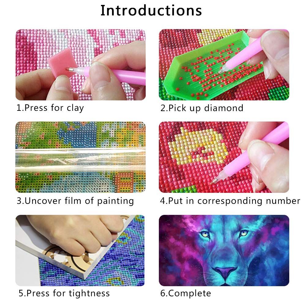 5D Diamond Painting Malerei DIY Schöne Stickerei Malerei Crystal Strass Stickerei Kreuzstich für Wohnzimmer, Schlafzimmer, Arbeitszimmer usw. Haus Dekor Stickvorlage Kreuzstich Stickbild 30x40cm