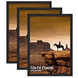 A PLUS MAX 10x14 Picture Frame Set of 3, Black