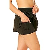 Anne Cole Womens Swim Skort with Pocket