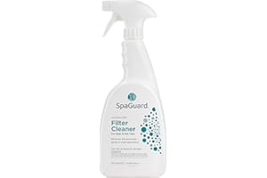 SpaGuard Filter Cleaner for Spas & Hot Tubs, 1 qt, Single, Removes Oils & Scale, Easy to Use, Helps Keep Water Clear