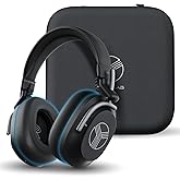 TREBLAB U5 Hybrid Active Noise Cancelling Headphones Over Ear for Work, Focus & Travel - All Day Comfort, Lightweight Foldable Design, 55 Hours ANC Battery, Wireless Bluetooth Headphones with Mic