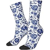 Tebjh Novelty Socks Athletic Sport Casual Funny Crazy Crew Socks Gifts For Men Women