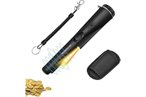 R RANSENERS RANSENERS Handheld Portable Metal Detector pin Pointer Wand,Pinpoint with Belt Holster High Sensitivity 360° Search for Gold Coin Silver Jewelry (Black)…