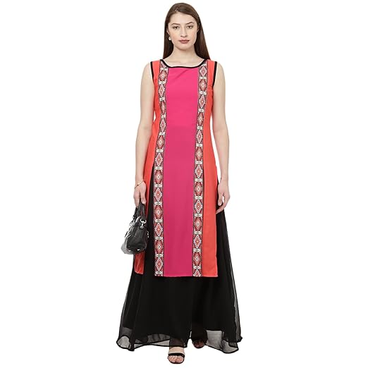 Women's Synthetic Straight Kurta
